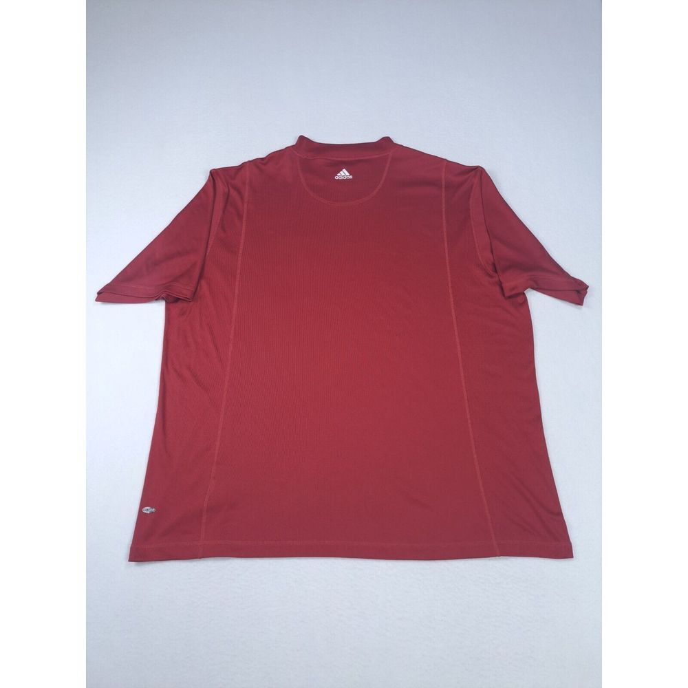 Adidas Shirt Mens XXL Red Climacool Athleisure Lounge Wear Performance Crew Neck